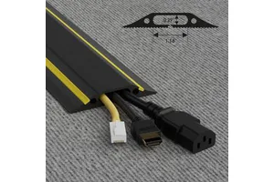PVC Cable Protector Cable Bridge Indoor PVC Floor Cord Protector Linkable Floor Cable Cover