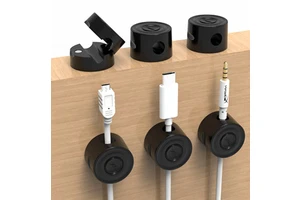 Desktop Cable Management Organizer Magnetic Buckle Fixed Cable Clip Wire Collection Mobile Phone Cable Accessories