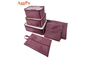 Oxford Clothes Storage Bag Travel Supplies Clothing Organizer Six-Piece Set Storage Bag