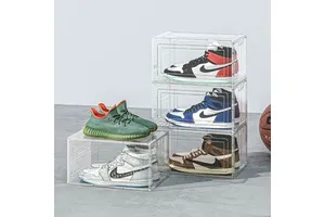 Plastic Shoe Box Dormitory Shoe Storage Artifact Household Doorway Simple to Save Space Shoe Cabinet