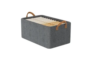 Household Clothes Organizer Washable Wardrobe Drawer Organizer For Clothes Jeans Panty Closet Storage Bins Cube With Handle