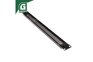 Geteknet OEM ODM SPCC 1U 19 inch Network Cable Manager Filler Panel Cable Wire Organizer Brush Strip Server Rack Dust Panel