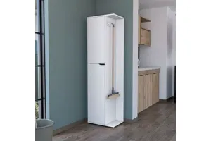 Edmond Kitchen White Broom Storage Closet Tool Cabinets Product