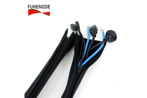 Tidy Wire Organizer Tool Rack Self-Adhesive Desktop Cable Management Tray Zipper Nylon Sleeves Clips Tape Pattern for Desk
