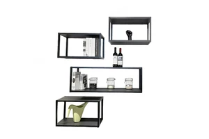 Wall Mounted Rectangle Shelf Display Rack for Storage Storage Holders Racks