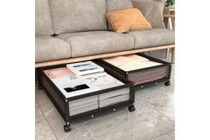 Under Bed Storage with Wheels Underbed Storage Containers Rolling Drawers with Handle