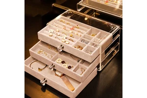 Customized Multiple Layers Cosmetic Storage Box Wholesale Plastic Make up Organizer Box