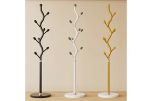 Coat Stand Metal Hall Tree Household Modern Cloths Standing Floor Coat Rack Stand