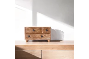 Kano Chest-4 Sleek Japandi Style Multifunction Sturdy Storage Drawers for Any Room