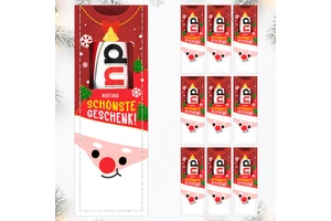 Christmas New Style Creative Santa Cartoon Chocolate Storage Bags Felt Packaging Bags for Chocolate Bars Festival