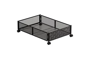 Metal Underbed Storage Containers with Lid Shoe Storage Organizer Drawer Storage Bins for Under Bed Clothes Toys Books
