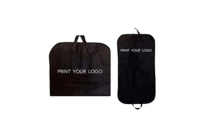 Custom Logo Large Capacity Bridal Gown Dress Garment Cover Storage Bag Non Woven Suit Garment Bags with Pattern