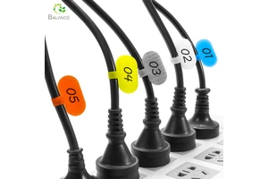Assorted Colors Hook and Loop Cable Label Cable Management Network Line Organizer Wire Tab