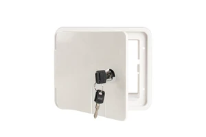 Square Wire Hatch Cable Hole Wire Storage Box for Caravan and Yacht