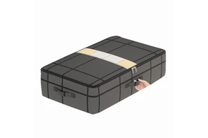 Custom Clear Underbed Waterproof Foldable Storage Bag Sewing Design Single Tier Large Capacity Eco-Friendly Clothes Wardrobe