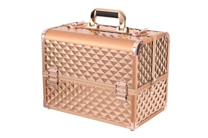 Wholesale Beauty Cosmetic Case Aluminum Professional Makeup Storage Organizer Box Large Portable Cosmetic Case