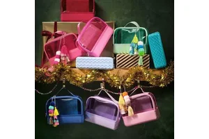Portable Clear Waterproof Organizer Pouch EVA Tote Bag Accessories Cosmetic Travel Storage Toiletry Makeup Case
