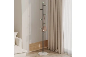 Modern Minimalist Light Luxury Floor Coat Rack Creative Metal Iron Removable Storage Rack Tree Round Shaped Coat Rack