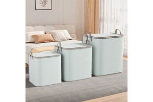 Foldable Non-woven Clothes Storage Organizer Blankets Wardrobe Organizer Ziplock Bedding Storage Bag