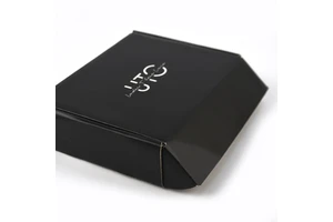 Custom Wholesale Black Color Folding Corrugated Cardboard Shipping Mailer Packing Boxes Paper Gift Gift Packaging Box