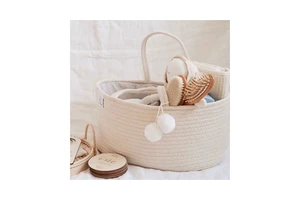 Wholesale Portable Felt Nursery Diaper Caddy Storage Organizer Mommy Nappy Bag Basket Baby Diaper Bag Nappy Caddy