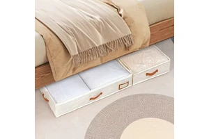 Under Bed Storage Bag Rectangle Multipurpose For Bedroom Clothes Quilt Organization Large Capacity