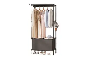 Customizable Colors Boutique Coat Cap Storage Rack for Store with Coat Rack Display Stand