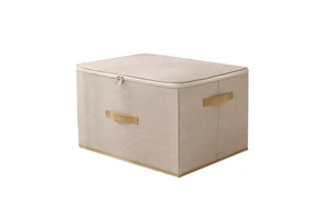 Clothing Storage Box Big Capacity Durable with Zipper Handle Multifunction Storage Bag Cloth Organizer for Home Office Organizer