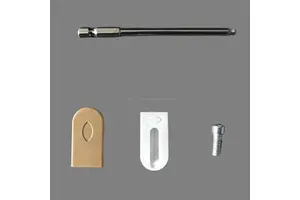 GQK Furniture Fastener 3-1 Hardware Cabinet Wardrobe Accessory Plastic Board Holder Connect 2 Cabinet Boards Easy Strong White