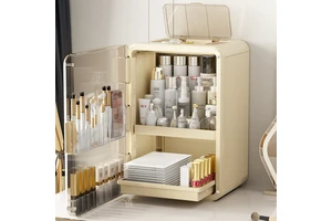 Xinhang Good Quality Cosmetics Organizer Box Plastic Cosmetic Storage Box Multipurpose Desktop Plastic Storage Box for Cosmetic
