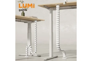 CC10-15 Hot Selling Under Desk Snake Cable Spine Holder Wire Organizer Adjustable Vertical Cable Management For Workstation Desk