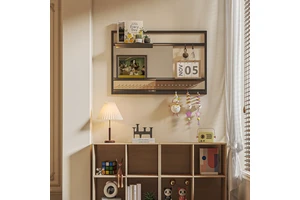 Popular Combination Frame Organization Save Space Display Shelves Removable Metal Wall-Mounted Storage Rack for Home
