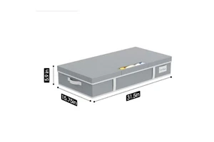 Under Bed Storage Containers Large Underbed Storage Drawers Foldable Low Profile Stackable Bins with Clear Window Blanket Shoes
