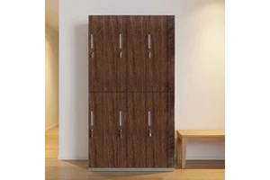 Wholesale Custom Factory Heavy Duty 6 Door Steel Wardrobe Locker Waterproof Metal Cloth Cupboard File Cabinet For Changing Room