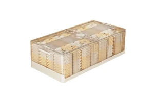 Royaumann Premium Plastic Under Bed Storage Boxes & Bins Cabinet with Universal Wheels for Household Storage