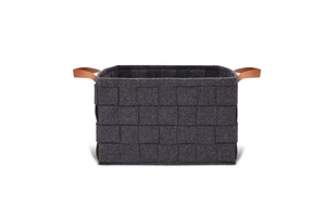 Wholesale Customization Handmade Woven Eco-Friendly Felt Storage Baskets Rectangle Storage Bins for Clothing