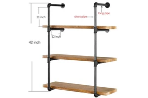 4 Tiers Steel Shelf Corner Stainless Steel Storage Bathroom Shelf 4 Tier Rustic Wood Wall Mounted Floating Wall Shelves