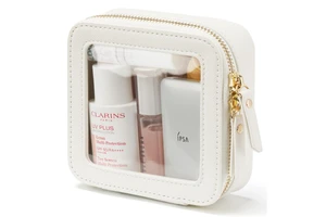 Portable Makeup Bag Waterproof Promotional Transparent Custom Color Eye Cream Pe Cosmetic Bag