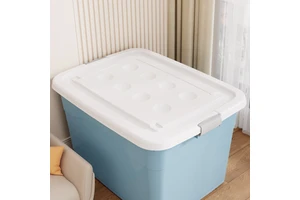 Under-Bed Storage Boxes Eco-Friendly PP Bins 35L Capacity for Seasonal Clothes Blanket Preservation Shoes Organization No