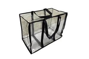 Large Capacity Clear PVC Zippered Clothes Quilt Storage Bag for Moving and Packing
