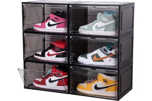 Large Free Installation PP Household Shoe Storage Box Rectangle Plastic Injection Foldable Eco-Friendly Modern Reasonable Price