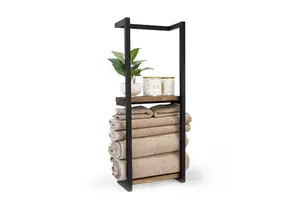 Modern Design Wall Mounted Bathroom Metal Storage Holders & Racks