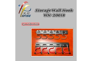 Must Have 5pcs Adjustable Heavy Duty Metal Detachable Garage Storage Wall Hook Rack for Garden Tools and Bikes