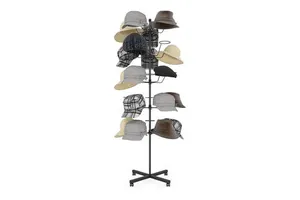 Floor-Standing Metal American-style Non-folding Multifunctional 5-layer Hat Display Rack for Women's Clothing Maternal Infant
