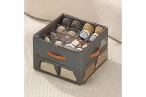 Bedding Storage Shoe Box with Lid Large Capacity Foldable Detachable Dustproof Waterproof Oxford Cloth Home Use Bedroom Storage
