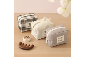 Large Capacity Durable Portable Multi-Functional Storage Travel for & Makeup Bag Eco-Friendly Mesh Zipper Fashion