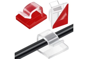 Adhesive Cable Clips Cord Organizer Factory Supply Black White Transparent Wire Cord Clamp Holder