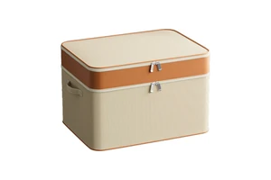 Large Fabric Storage Bag Foldable Clothes Organizer Quilt & Comforter Storage Box for Wardrobe/Living Room Dust-Proof Zipper OEM