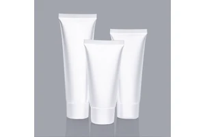 Factory-Made White Plastic Cosmetic Lotion Tubes Refillable Empty Shampoo Canister With Screw-on Bottle Caps For Facial Cleanser