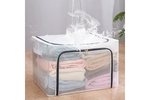Waterproof Storage Box, Thick Transparent Fabric, Foldable Storage Box, Clothing Storage Bag